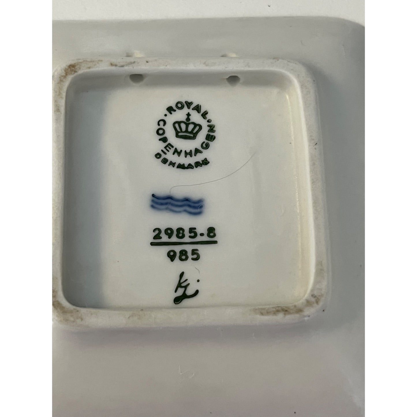 Royal Copenhagen Mini Plates Set of 3 Denmark Blue Porcelain Wall Plaques 2985 1985
