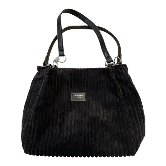 Meidudola YYDS Black Textured Handbag - Elegant and Versatile Accessory