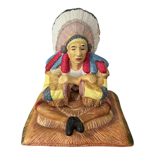 Vintage American Heritage Limited Edition Native Chief Figurine 791 of 9600