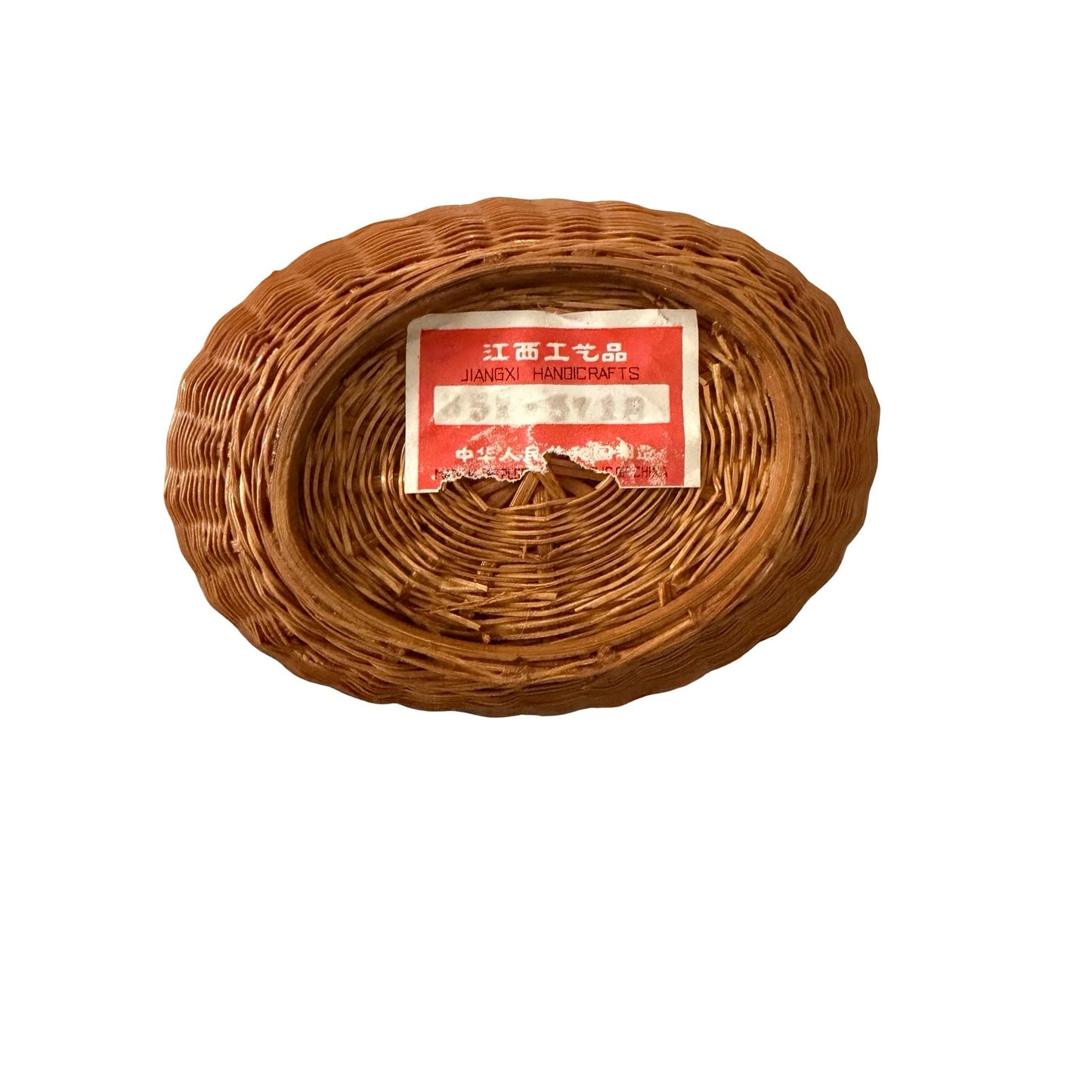 Vintage Wicker Hen On Nest Basket Hinged Lid Chicken Container Jiangxi Handicrafts