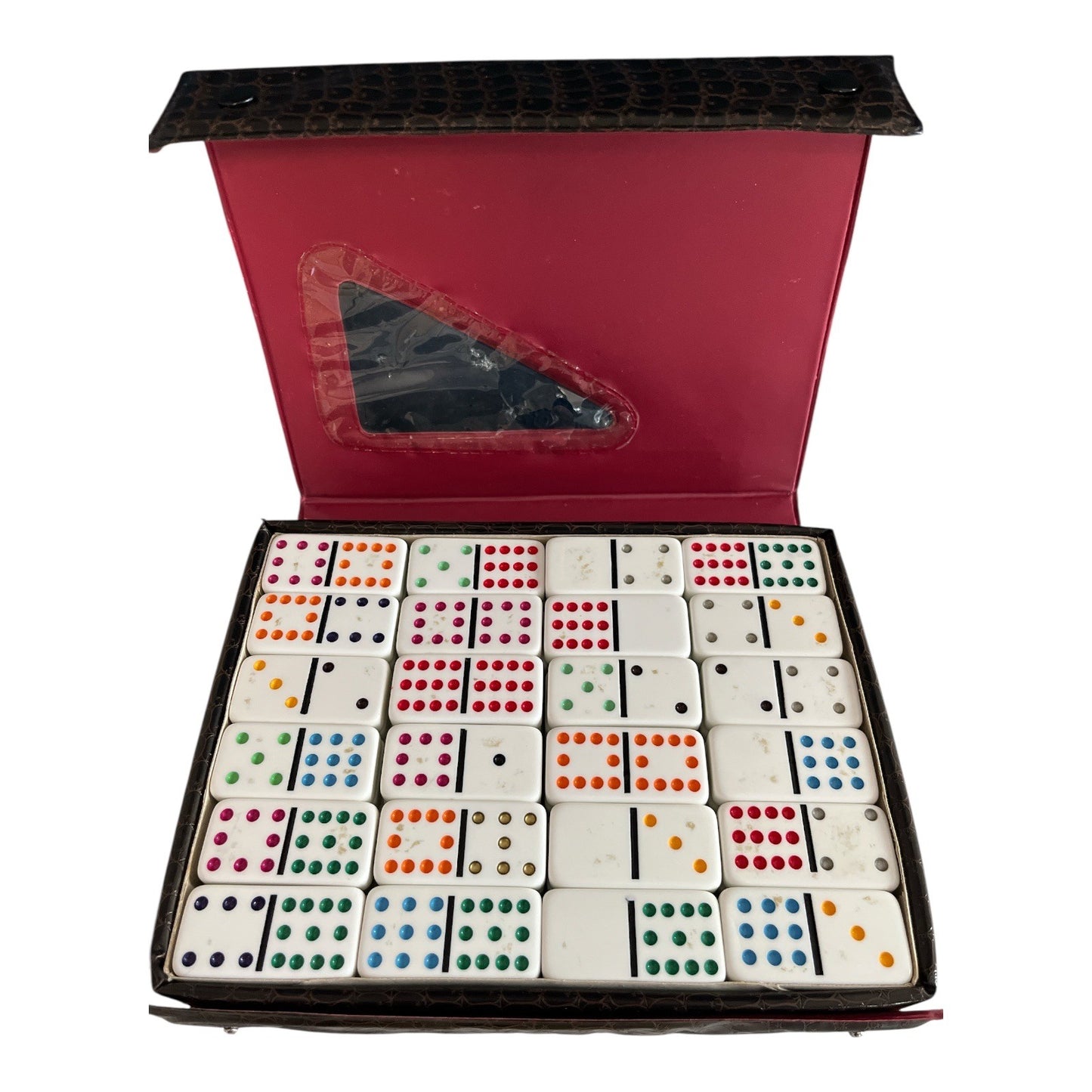 Pressman Family Classics Tournament Dominoes – Double Twelve – 91 Tiles with Case – 1994