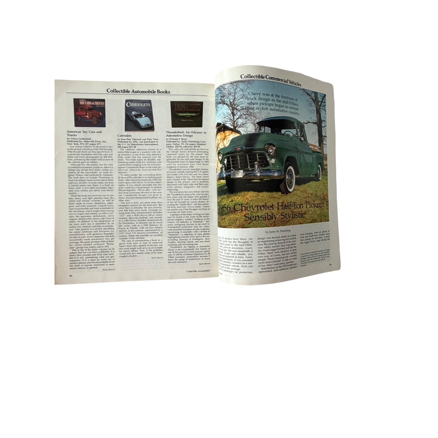Collectible Automobile Magazine June 1987 1955-57 Thunderbird Design Story Packard Caribbean