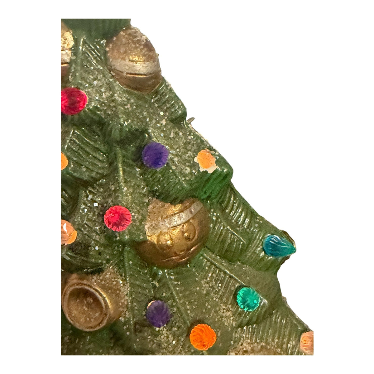Vintage 16" Lighted Ceramic Christmas Tree Choir Music Box Silent Night