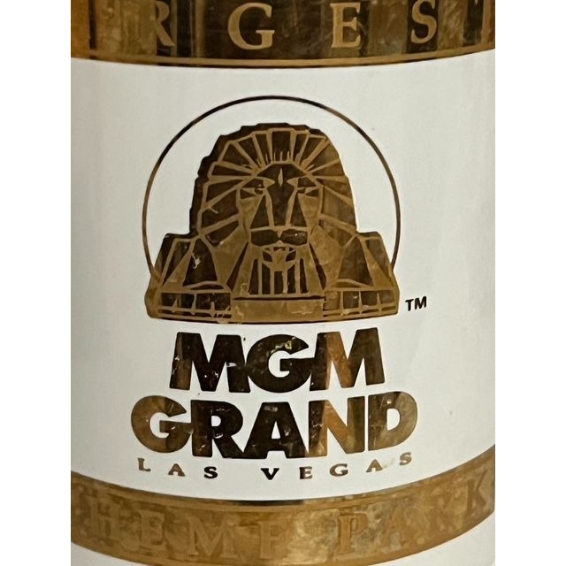 Vintage 1993 MGM Grand Hotel Las Vegas Coffee Mug – Gold Trim and Lion Logo