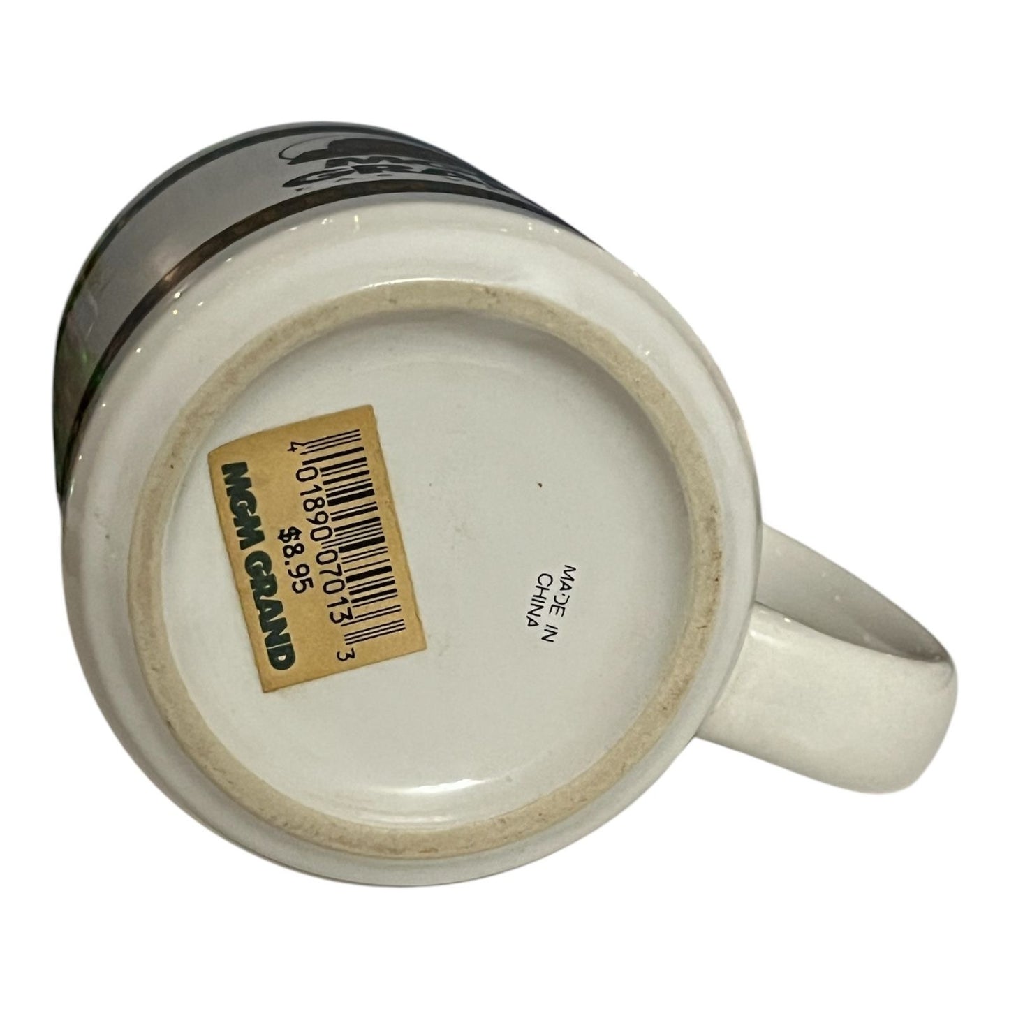 Vintage 1993 MGM Grand Hotel Las Vegas Coffee Mug – Gold Trim and Lion Logo