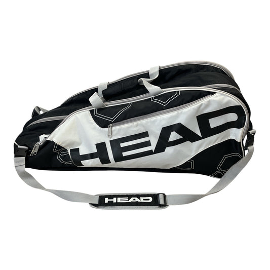 HEAD Tour Team Tennis Racket Bag Black White – 3 Compartment Duffel, Mid 2010s