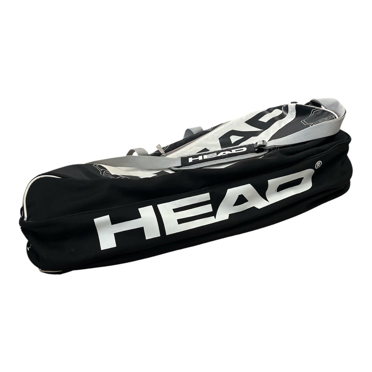 HEAD Tour Team Tennis Racket Bag Black White – 3 Compartment Duffel, Mid 2010s
