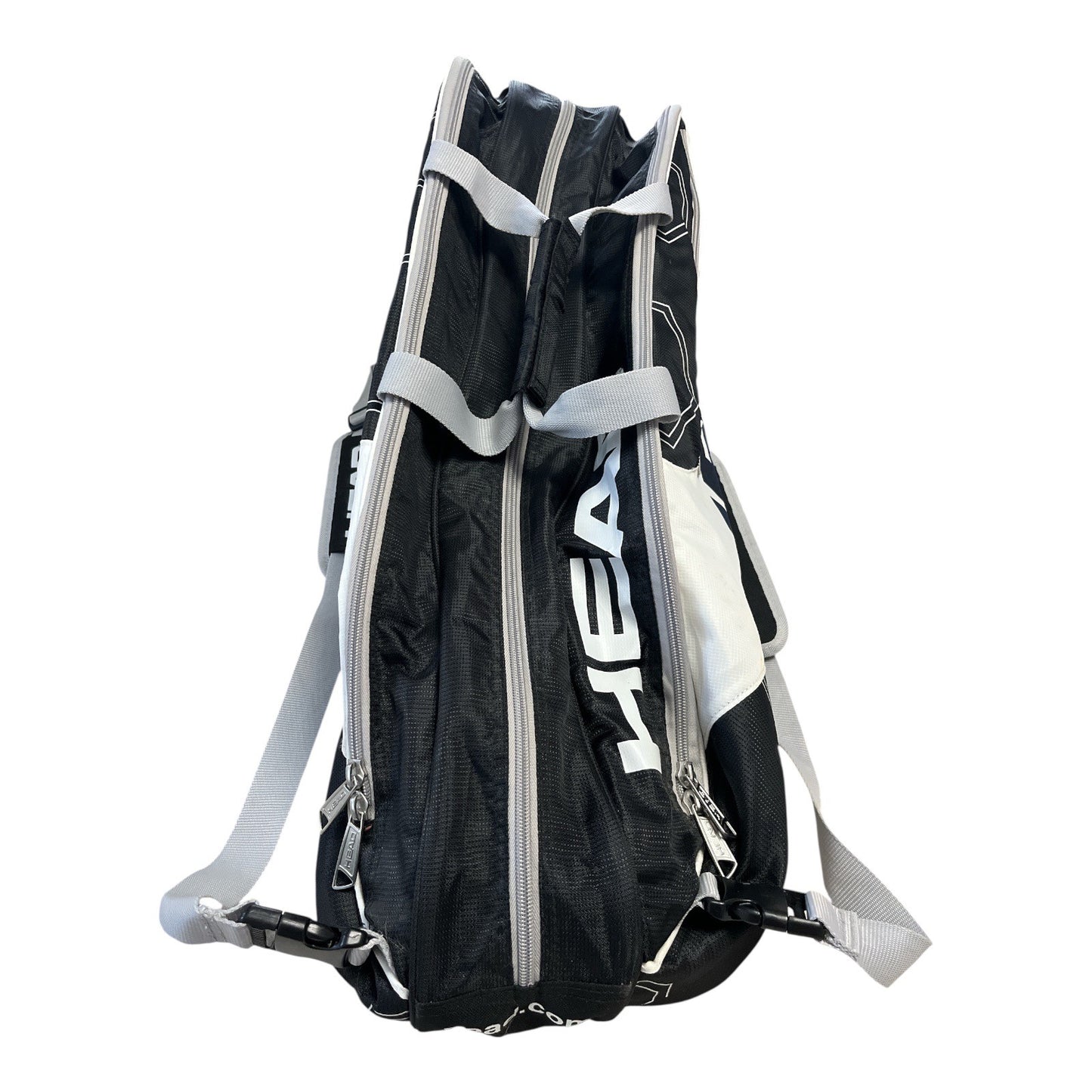HEAD Tour Team Tennis Racket Bag Black White – 3 Compartment Duffel, Mid 2010s