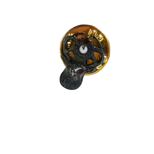 Vintage Miniature BPOE Elks Lodge Clock Tie Tack Lapel Pin Good Luck Charm