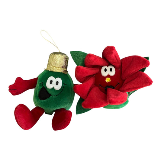 VTG Set of 2 Merry Beans Plush Ornaments – Dandee International Christmas Characters