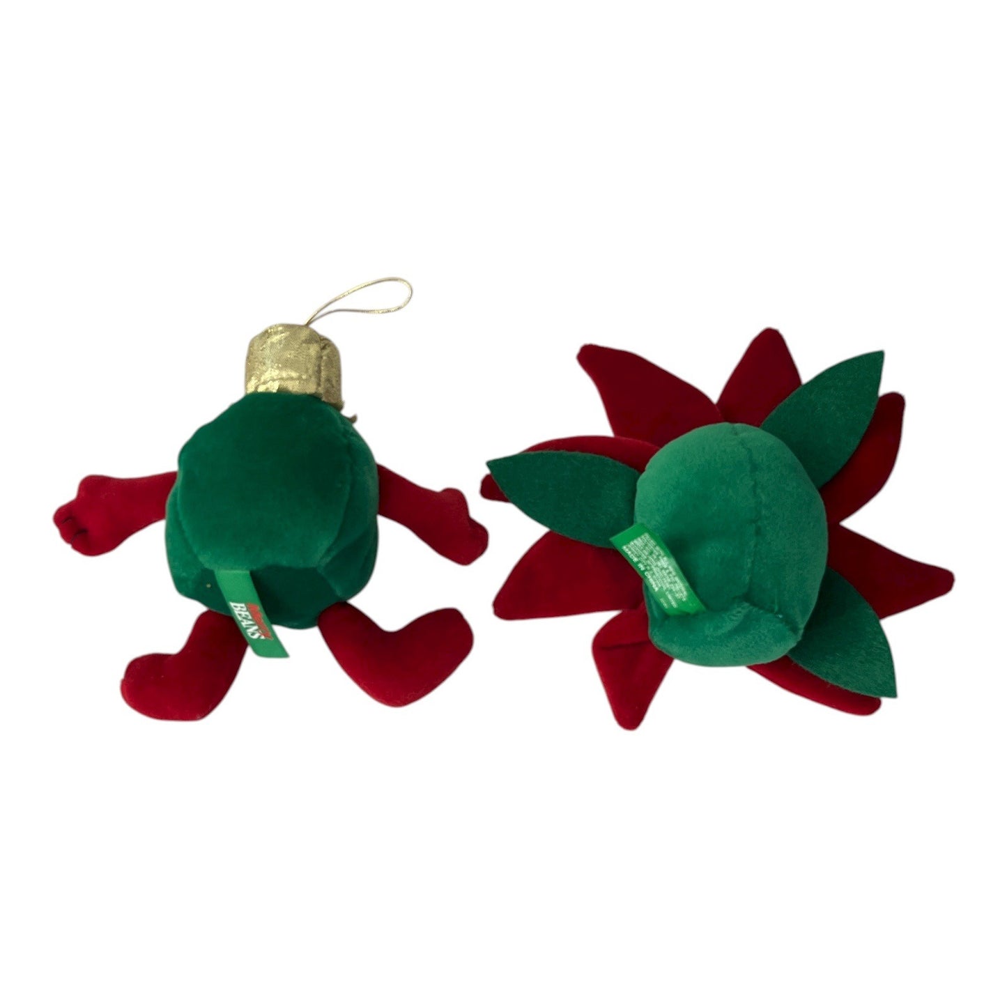 VTG Set of 2 Merry Beans Plush Ornaments – Dandee International Christmas Characters