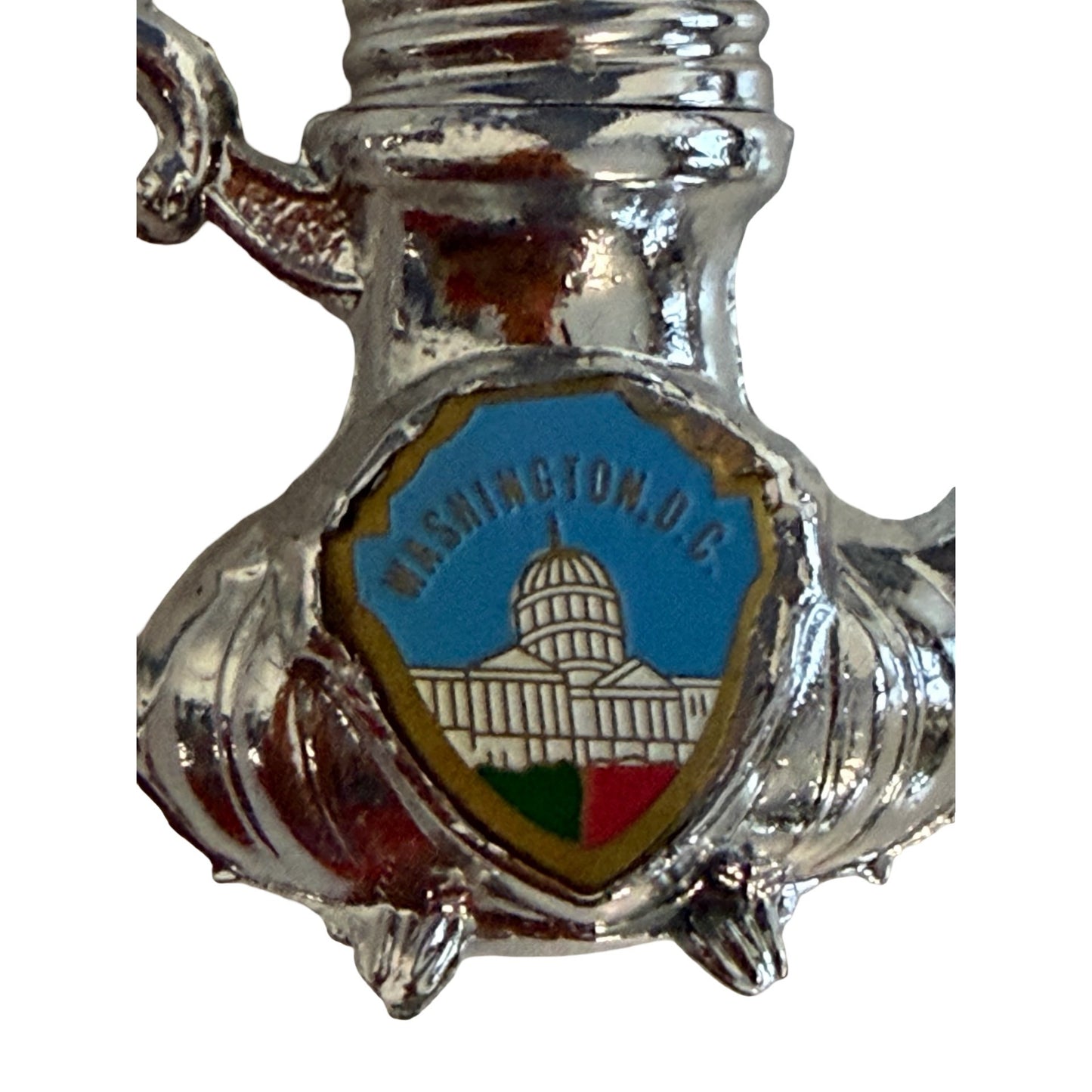 Vintage Washington DC Souvenir Salt Pepper Set Tray Monument Names Japan Teapot Shakers