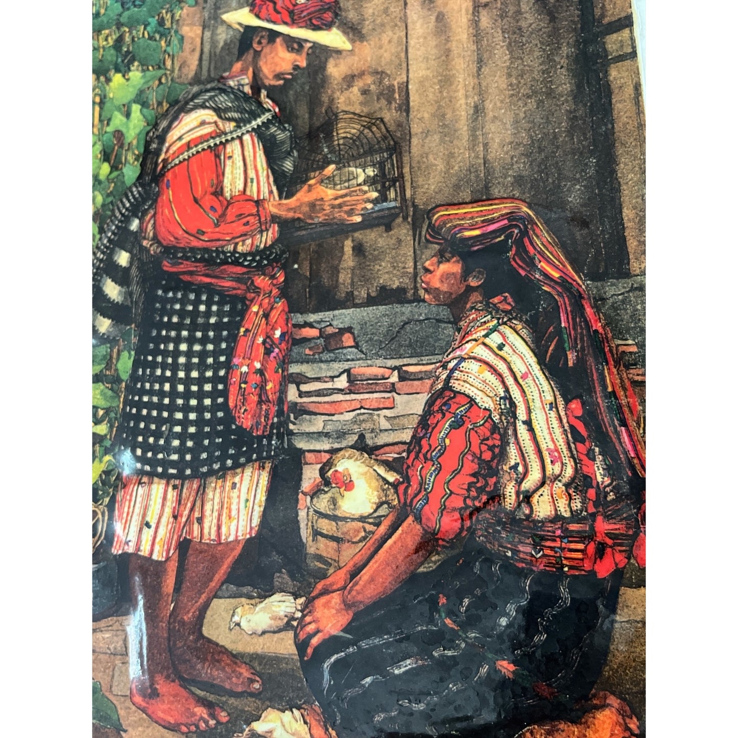 VTG 1972 C.L. Pettersen Relief Wall Art – Textured Raised Plaque – 15 x 12 Wood Frame