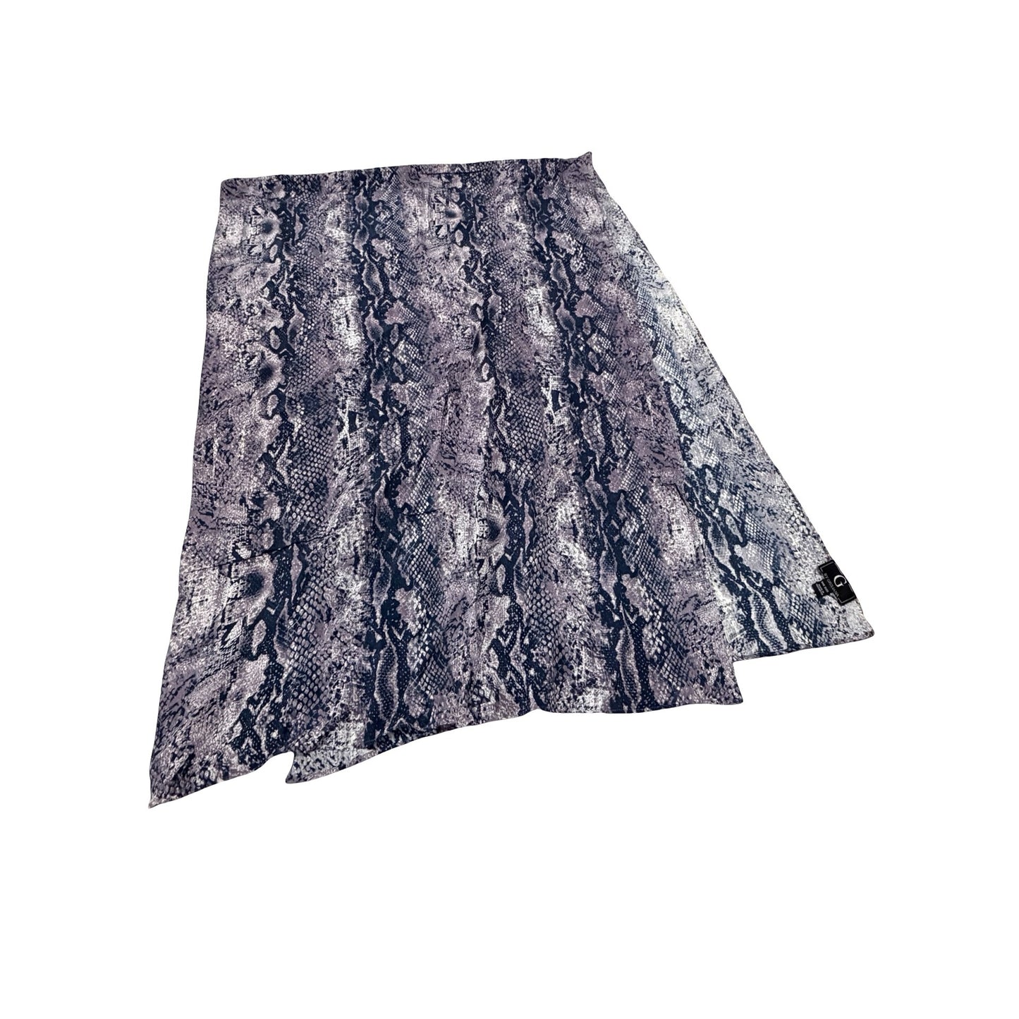 G by Giuliana Snakeskin Print Scarf Wrap Shawl Purple Gray Lightweight 72x24