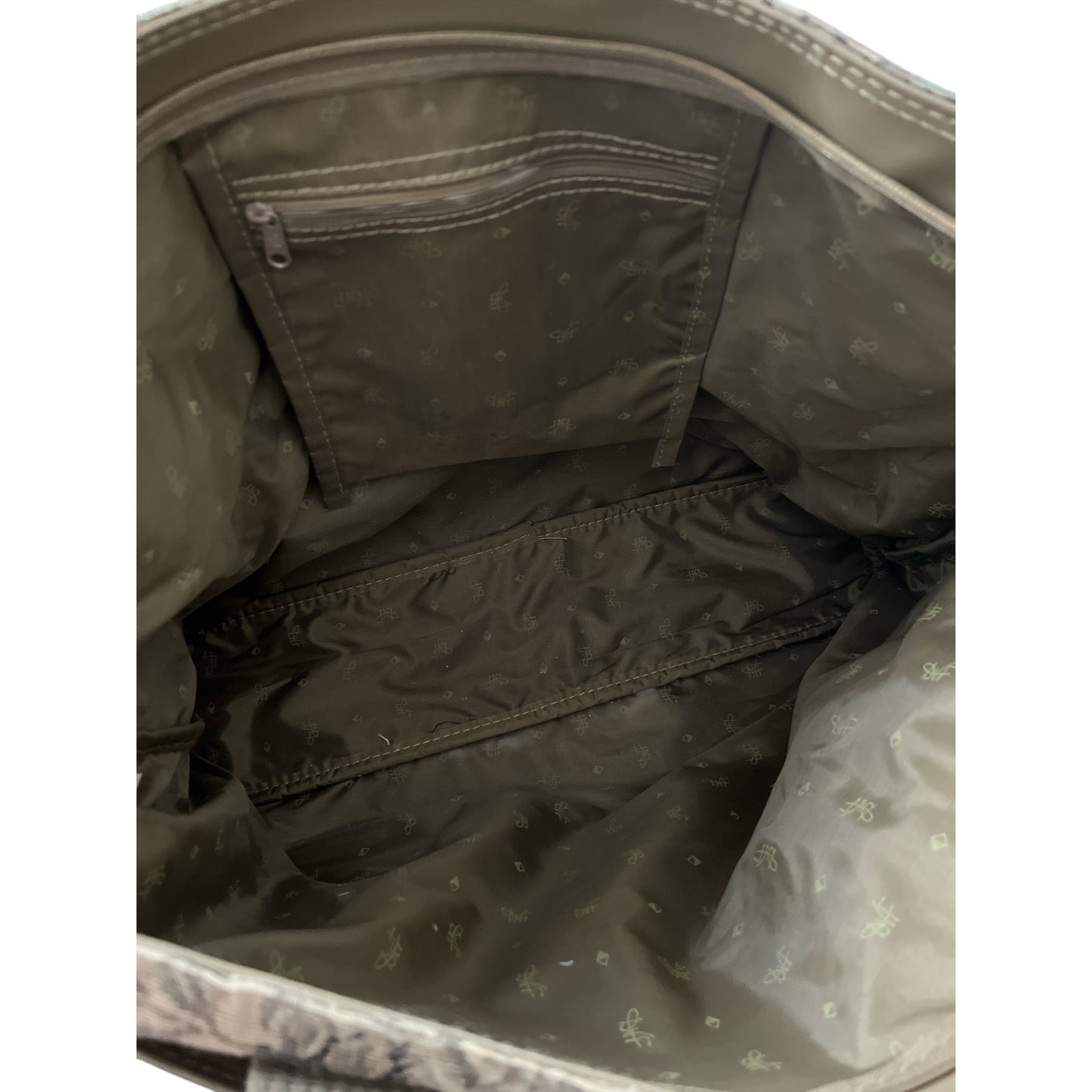 Vintage Diane von Furstenberg Floral Tapestry Tote Bag Brown Neutral Shoulder Handbag