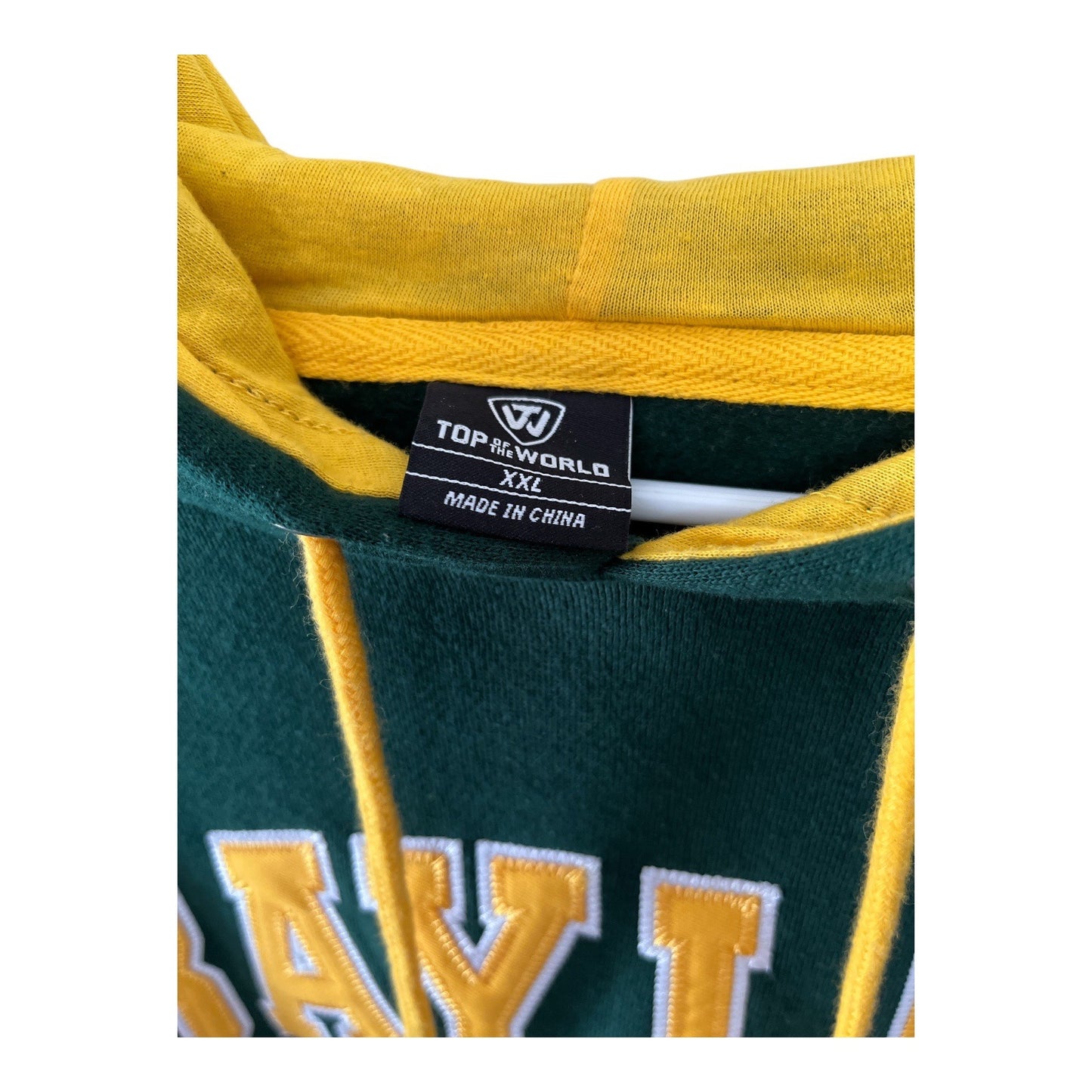 Baylor University Bears Green & Gold Hoodie Sweatshirt Men’s Size XXL – Top of the World