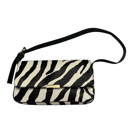 Kendall + Kylie Zebra Print Shoulder Bag – Faux Leather – Gold-Tone Hardware