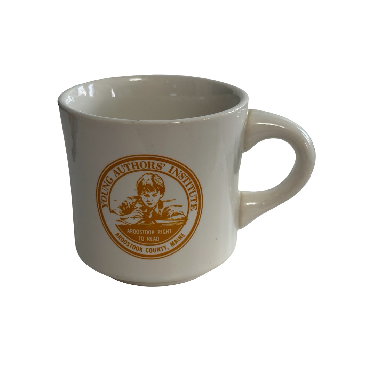 Vintage Young Authors Institute Aroostook County Maine Right to Read Mug USA