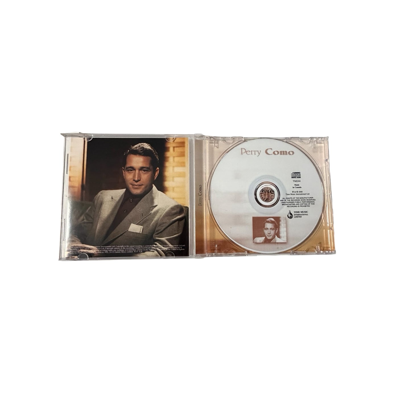 Perry Como Greatest Hits CD Time Music International 25 Songs Made in Canada