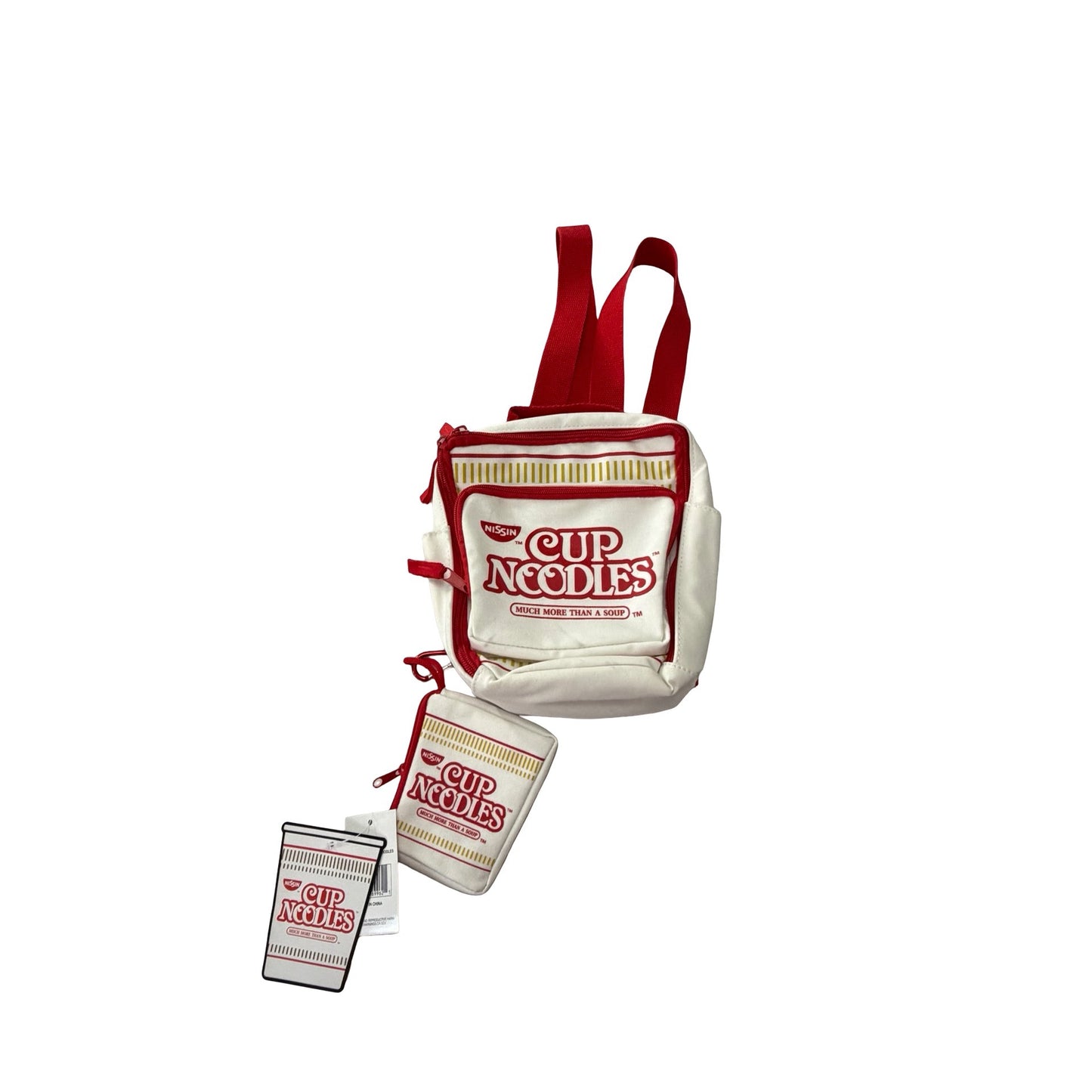 NWT Nissin Cup Noodles Mini Backpack Matching Pouch InspyreUS Novelty Bag