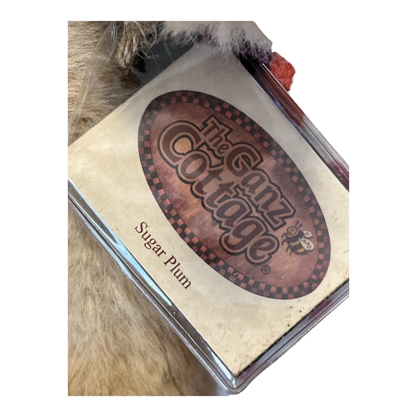 Ganz Cottage Collectibles Sugar Plum Teddy Bear Velvet Cape 10 Inch