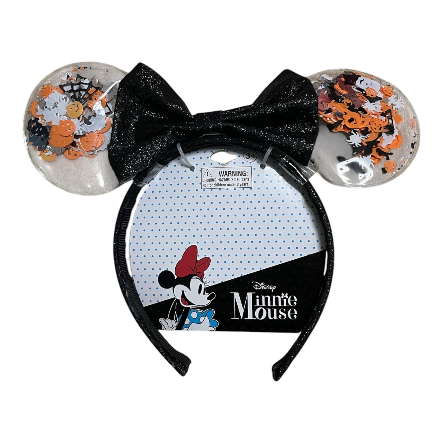 Disney Minnie Mouse Halloween Sequin Confetti Ears Headband –  NWT