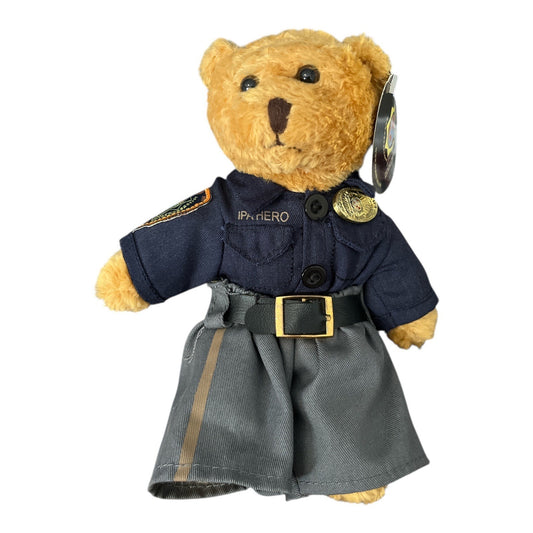 Hero Bears IPA Police Bear 50th Anniversary Plush 2012 8.5" Uniform Teddy