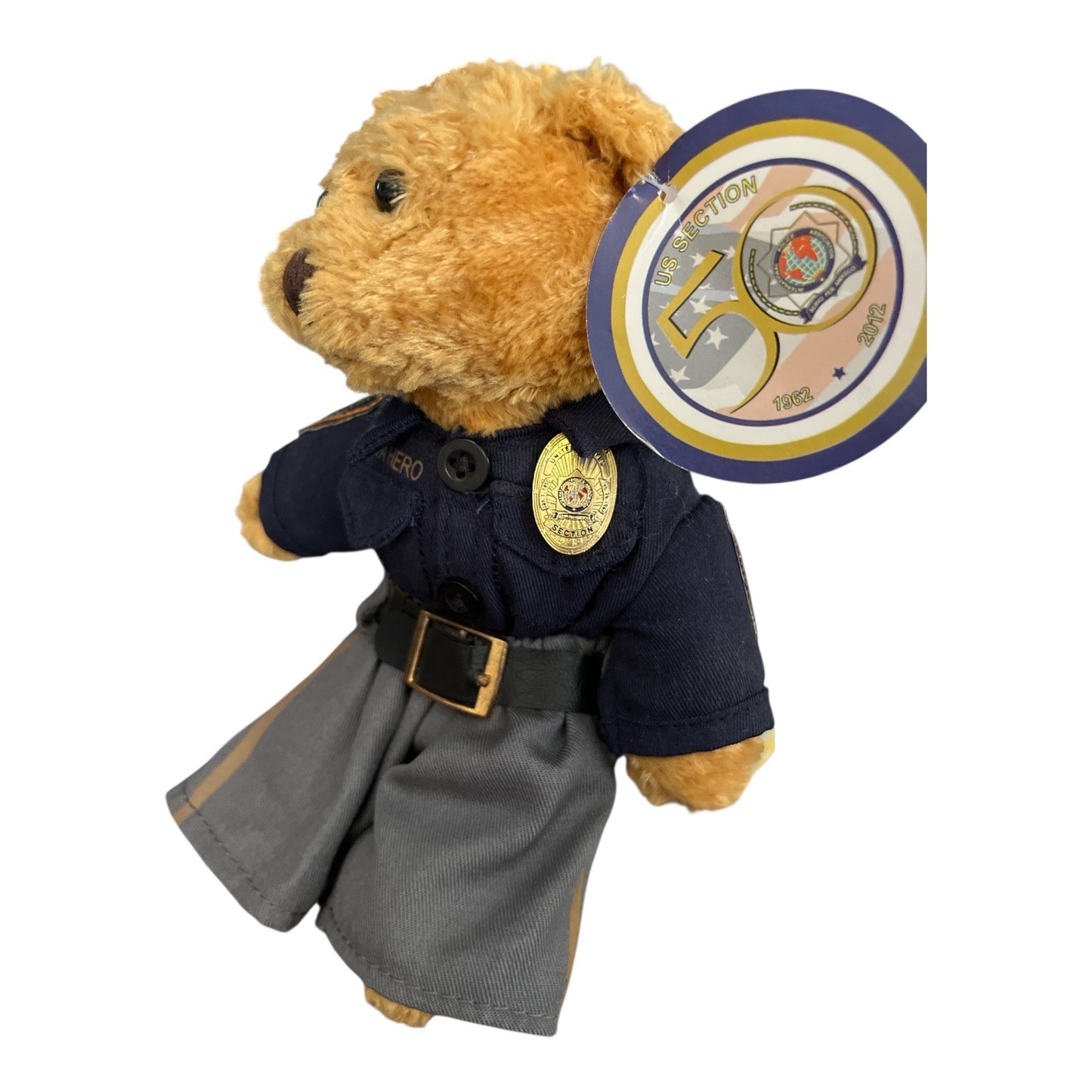 Hero Bears IPA Police Bear 50th Anniversary Plush 2012 8.5" Uniform Teddy