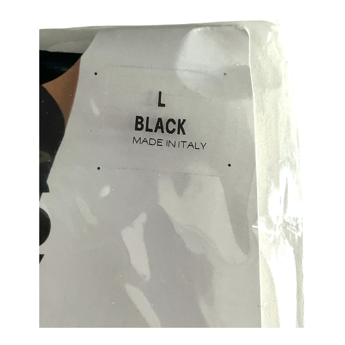 H&M Sheer Stockings Semi-Shiny 20 Denier – Size L Black, Made in Italy