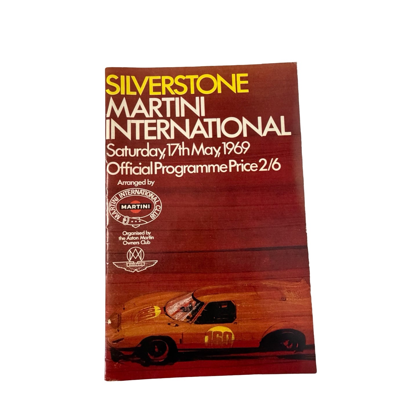 1969 Silverstone Martini International Official Programme Aston Martin Owners Club Racing