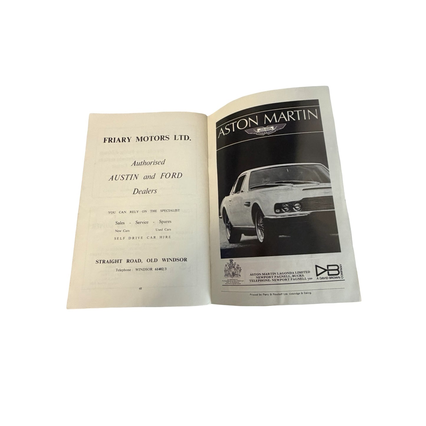 1969 Silverstone Martini International Official Programme Aston Martin Owners Club Racing