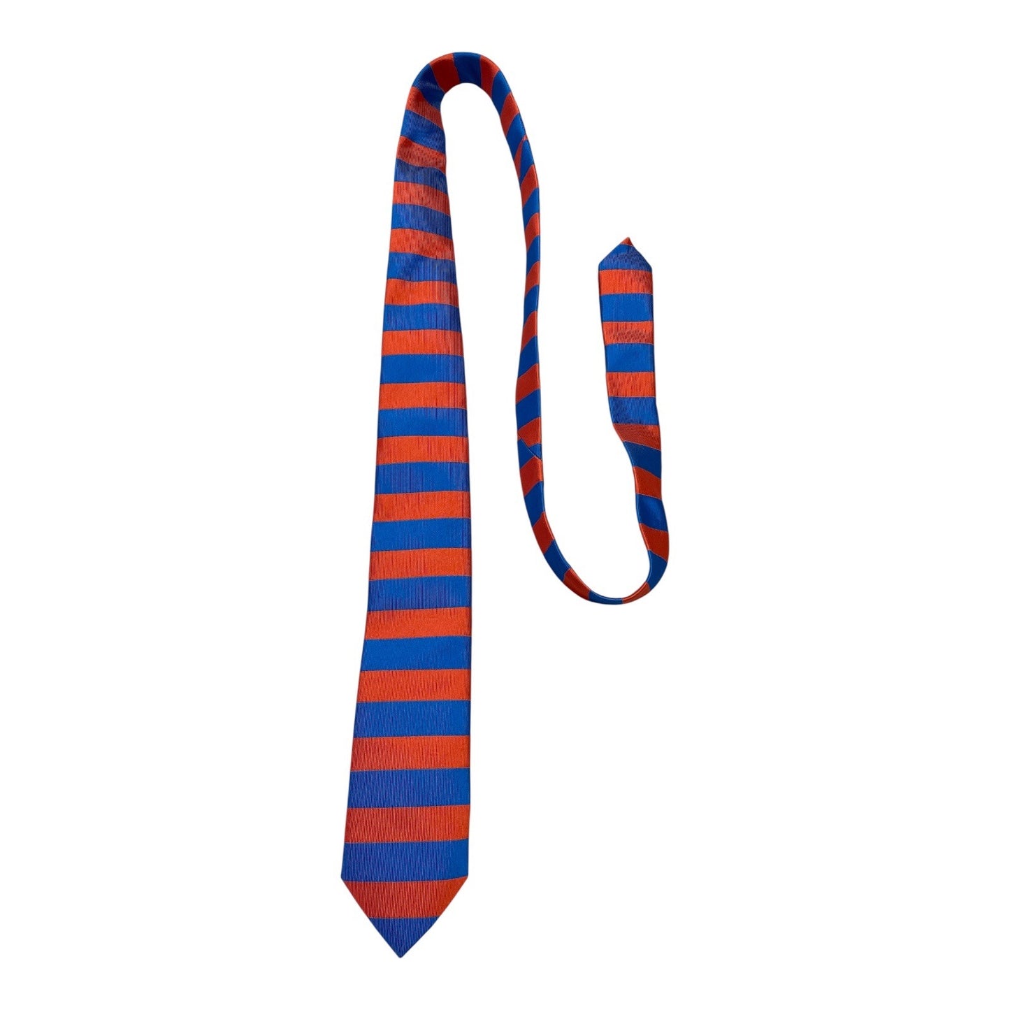 El Ganso Persimmon Blue Striped Tie Made in Italy – Early 2000s