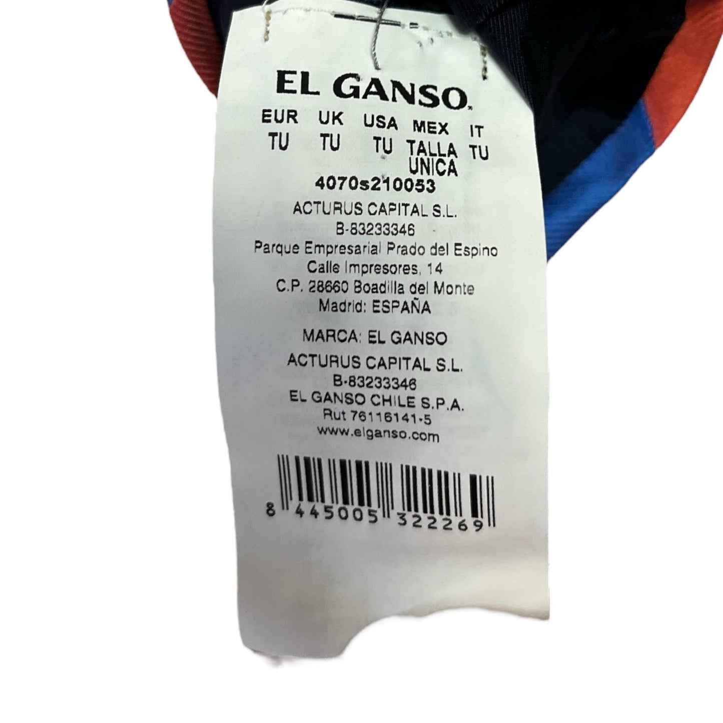 El Ganso Persimmon Blue Striped Tie Made in Italy – Early 2000s