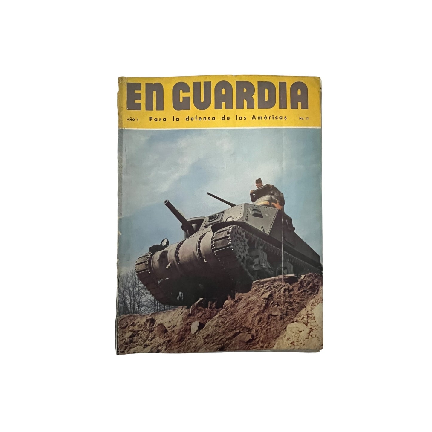 Vintage En Guardia Magazine Año 1 No 11 Spanish WWII Era Military Publication w Insert