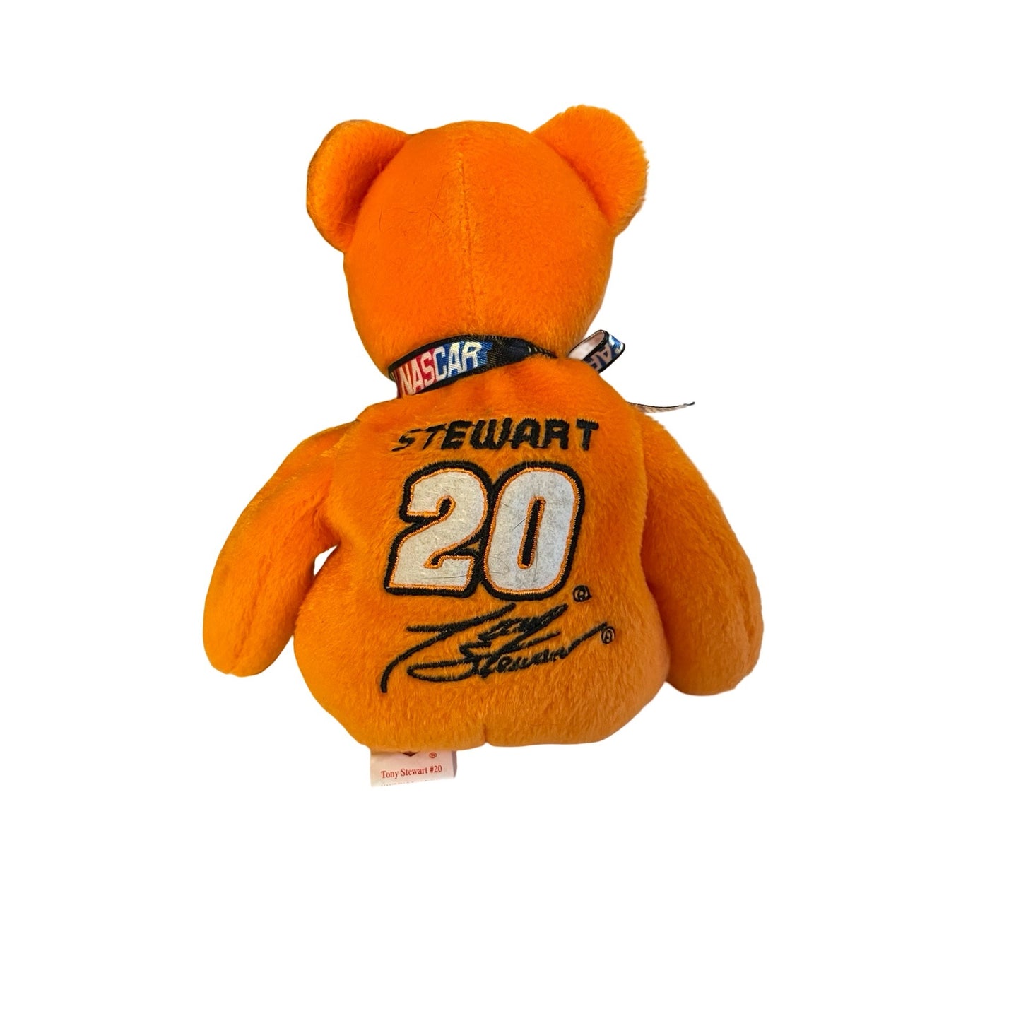 TY Beanie Baby Tony Stewart #20 The Home Depot Bear NASCAR Plush 2007