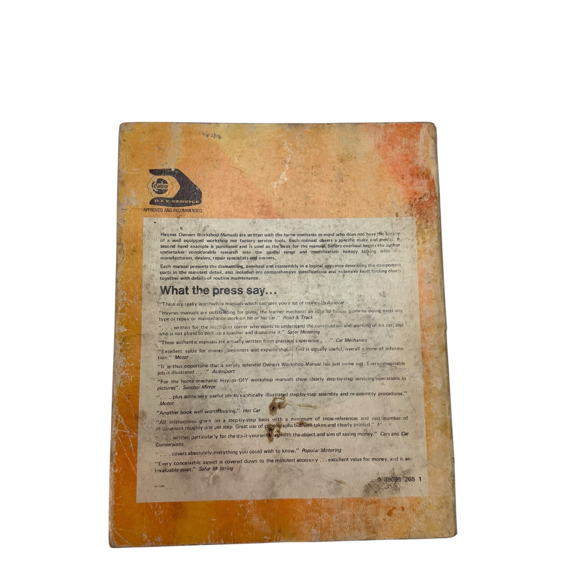 1977 Haynes MG Midget Austin Healey Sprite 1958-1977 Workshop Repair Manual