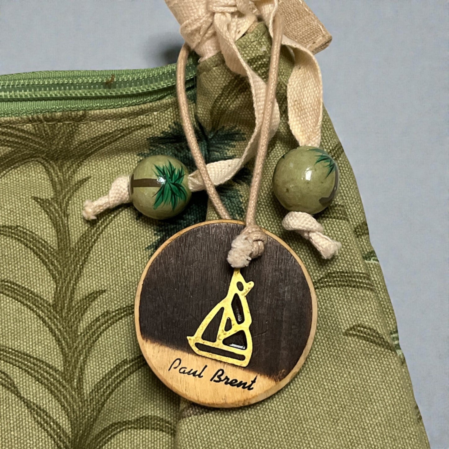 Paul Brent Pineapple Palm Tree Shoulder Bag Tote Y2K Tropical Print Canvas Purse