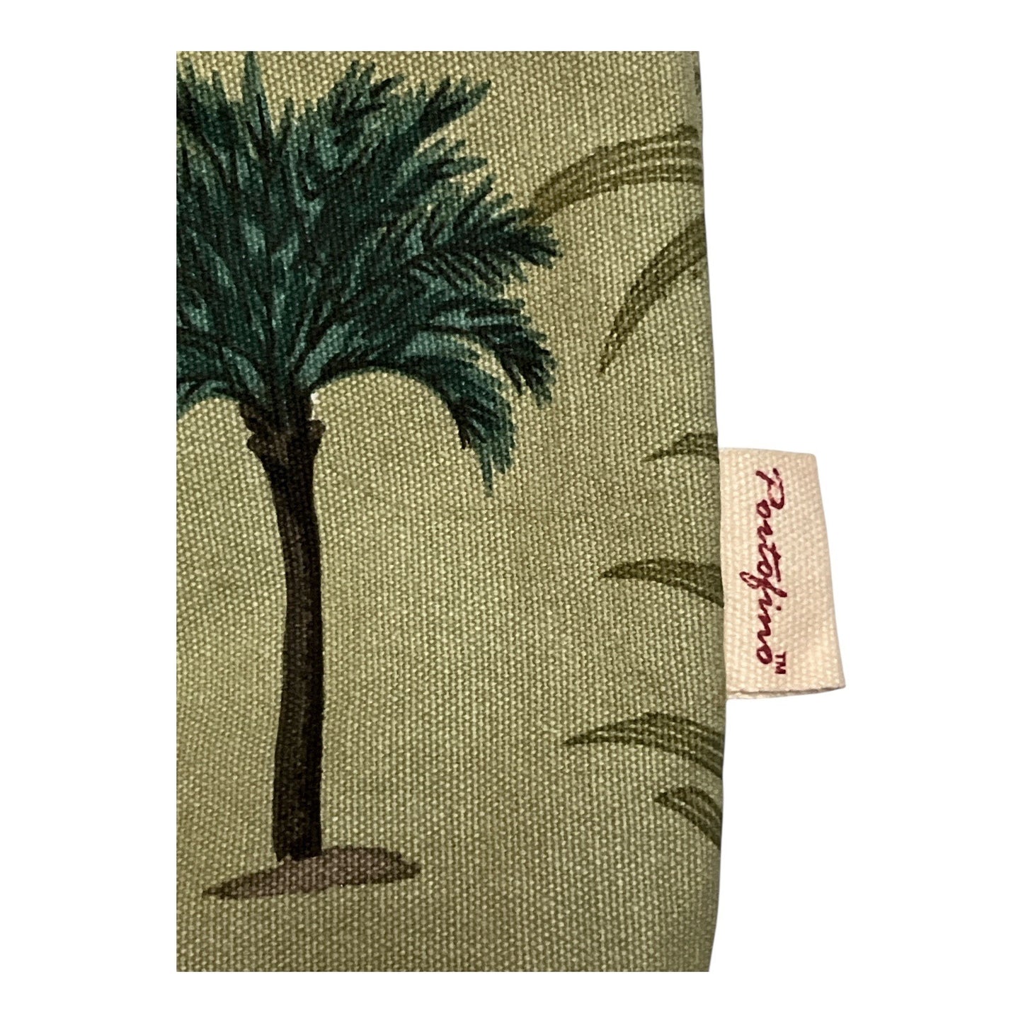 Paul Brent Pineapple Palm Tree Shoulder Bag Tote Y2K Tropical Print Canvas Purse
