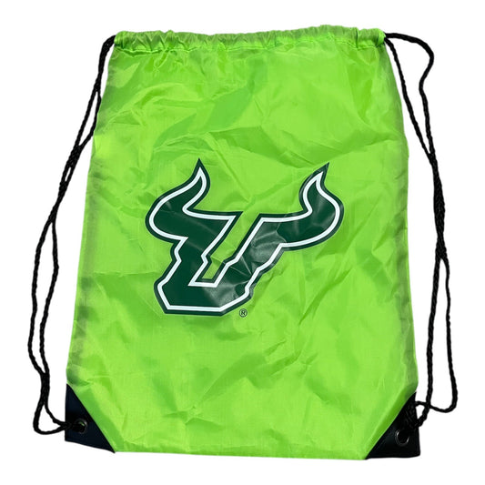 USF Bulls Drawstring Gym Sack – Neon Green Cinch Bag (2014)