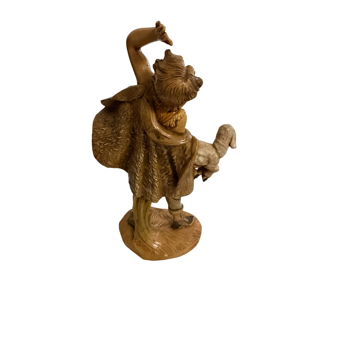 Vintage Fontanini Micah Shepherd with Lamb 7.5 Inch Nativity Figurine 52858 Italy