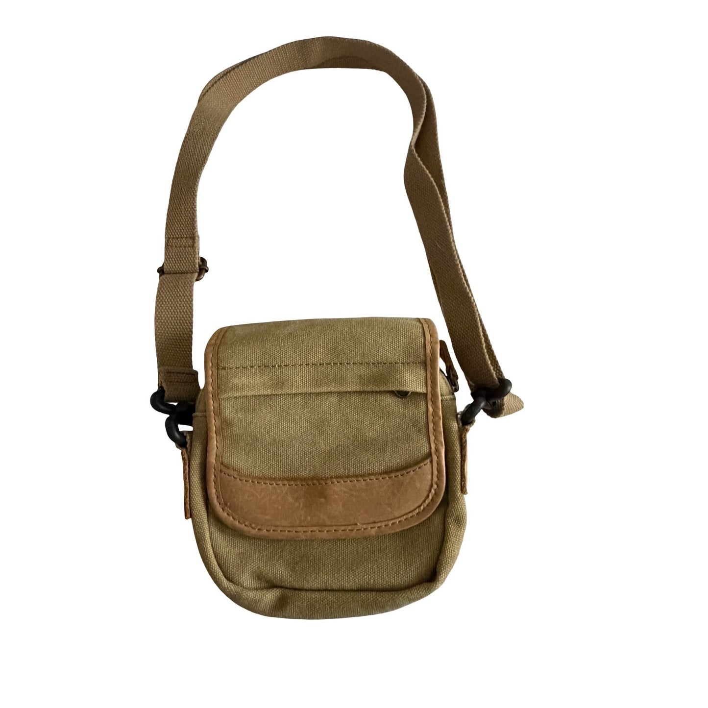 L.L. Bean Canvas Crossbody Utility Bag Tan Mini Travel Organizer Pouch