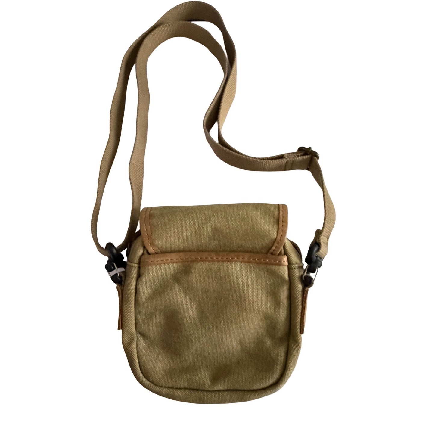 L.L. Bean Canvas Crossbody Utility Bag Tan Mini Travel Organizer Pouch