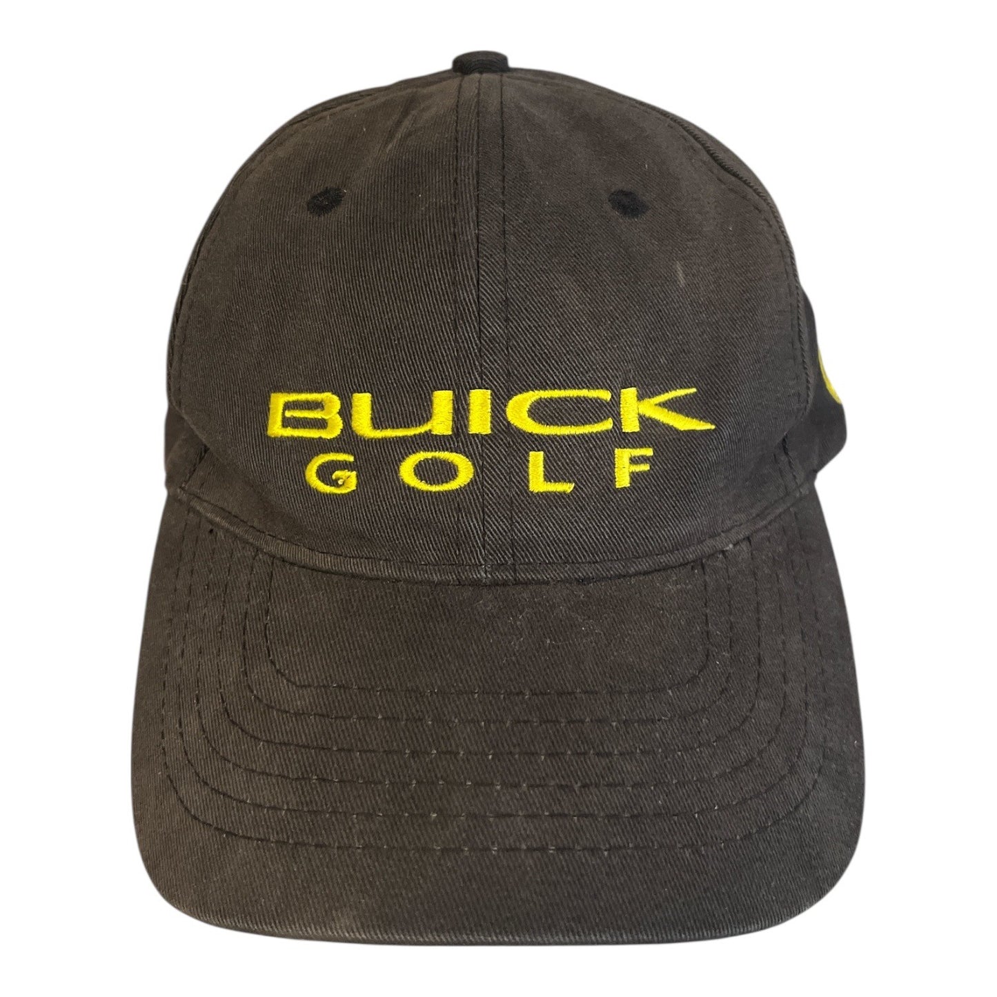 Buick Golf Adjustable Hat Black Embroidered Logo Cap OSFM