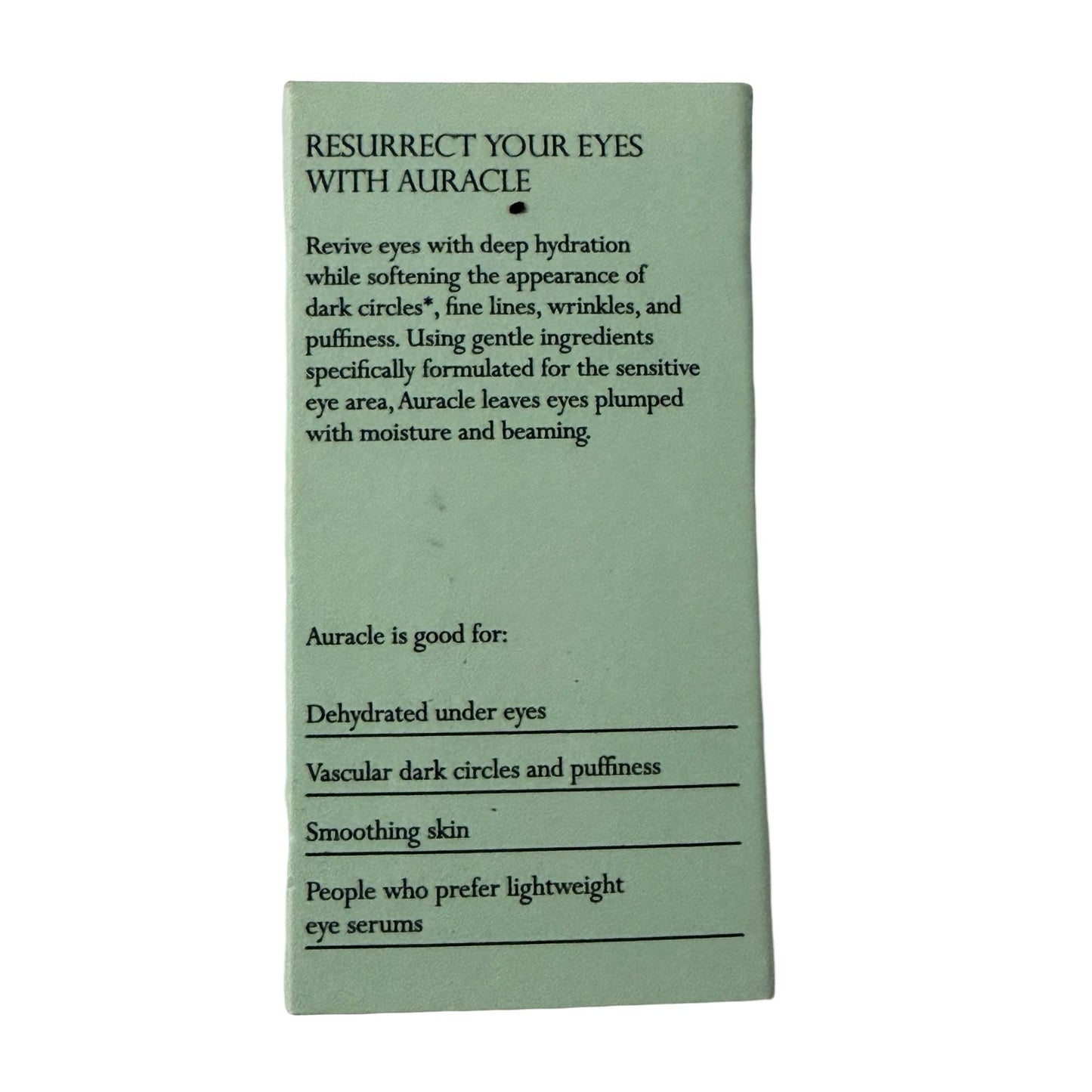 Auracle Reviving Eye Gel Size 3mL Hydrating Under Eye Treatment