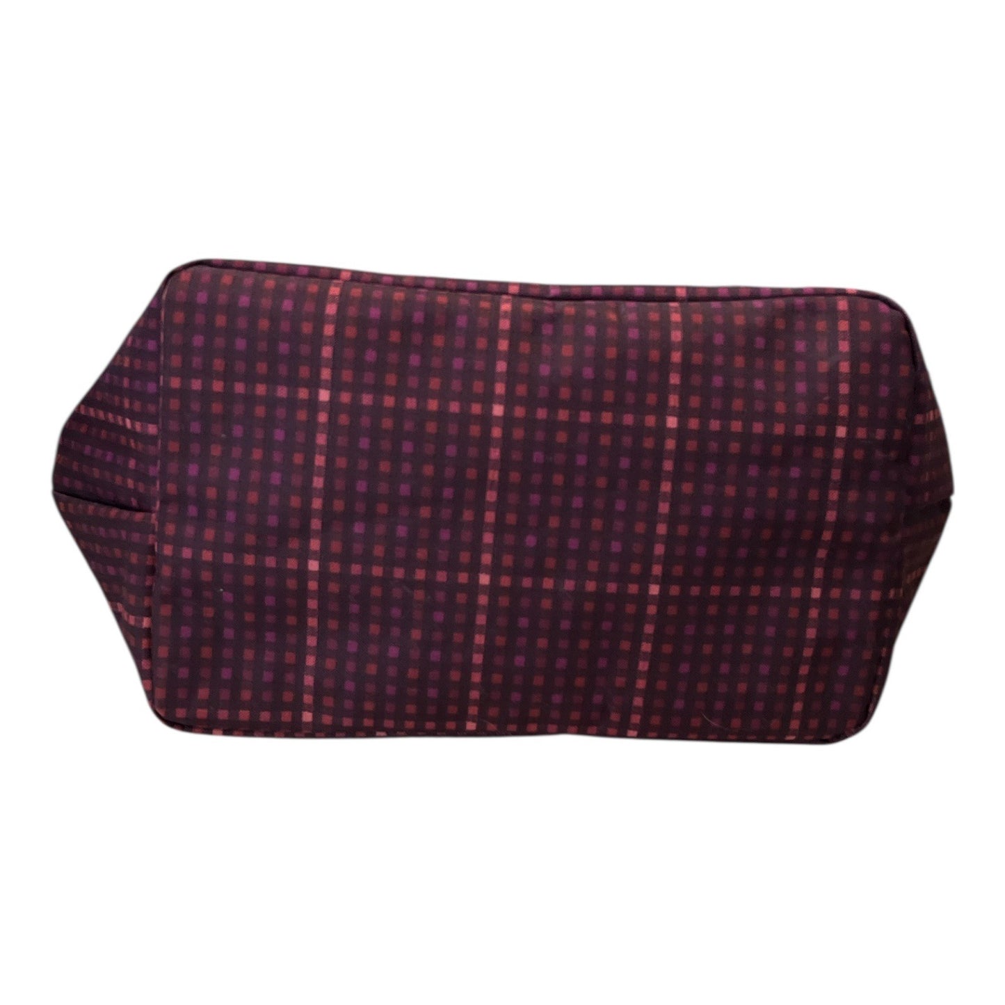 Isaac Mizrahi Lunch Tote Bag Red Plaid Insulated Carry Case Top Handle Y2K