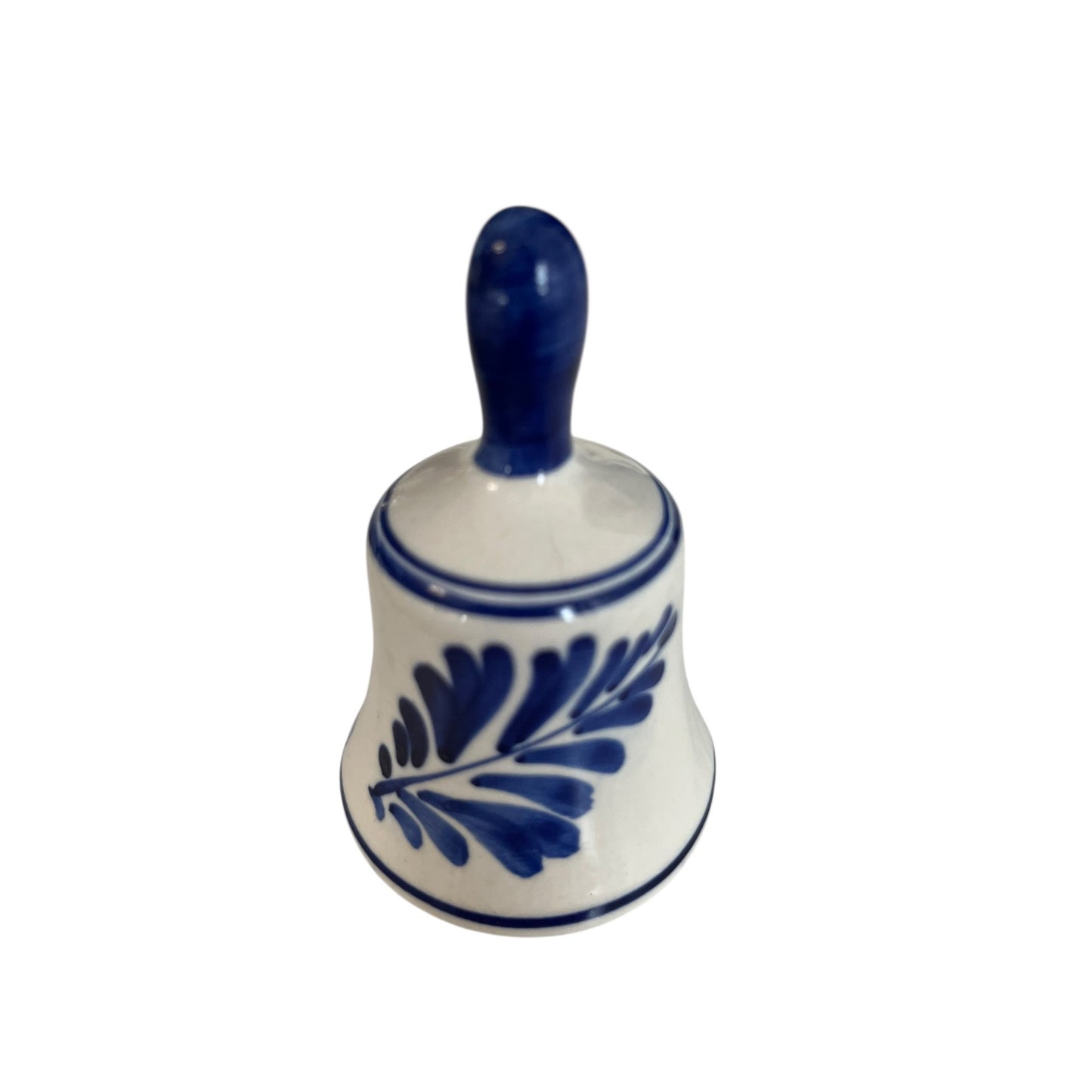 Delft Blue Bell Hand Painted Windmill Ceramic Bell Holland Style 3”