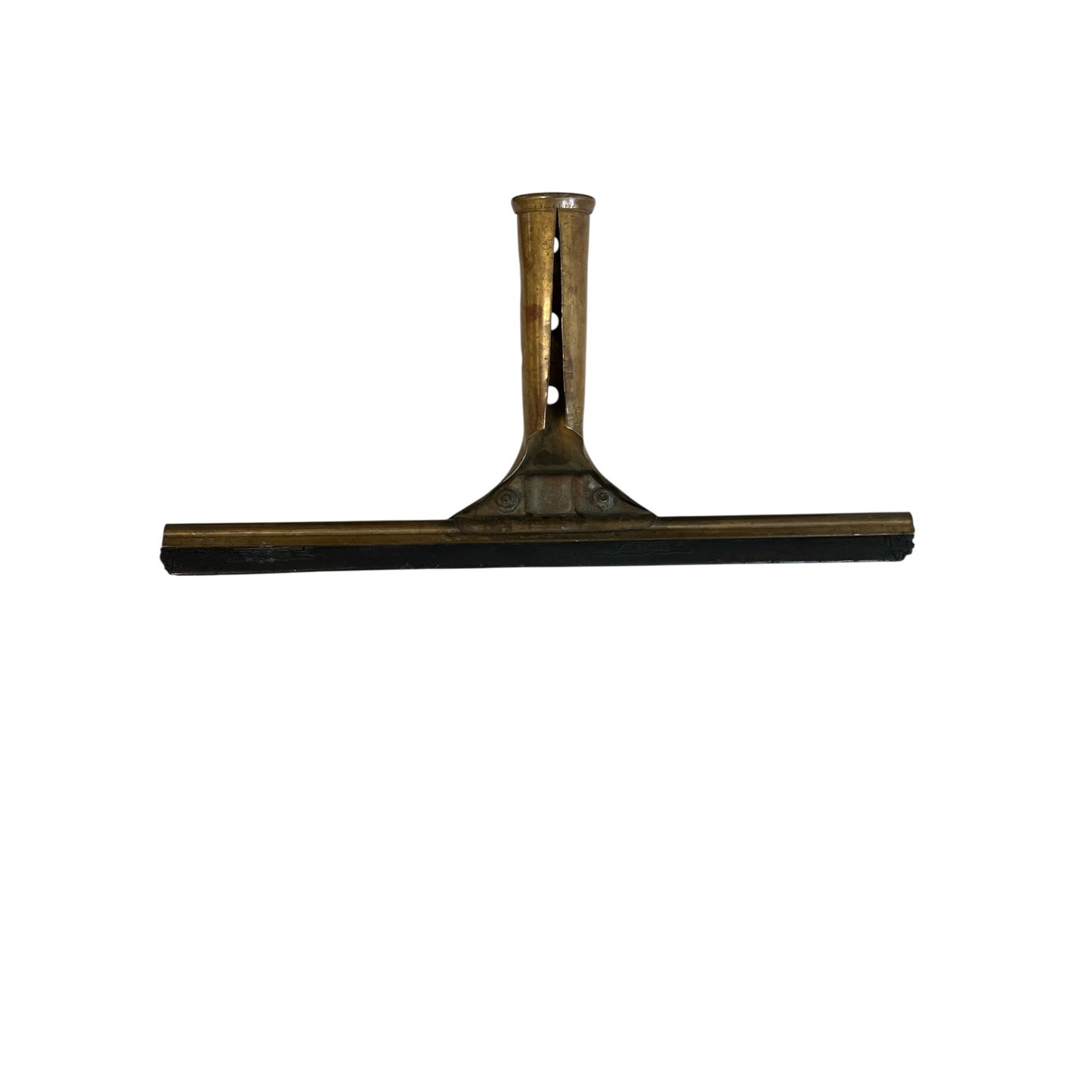 Vintage 1930s Steccone Brass Window Squeegee 11.5 Inch Oakland California Janitor Tool