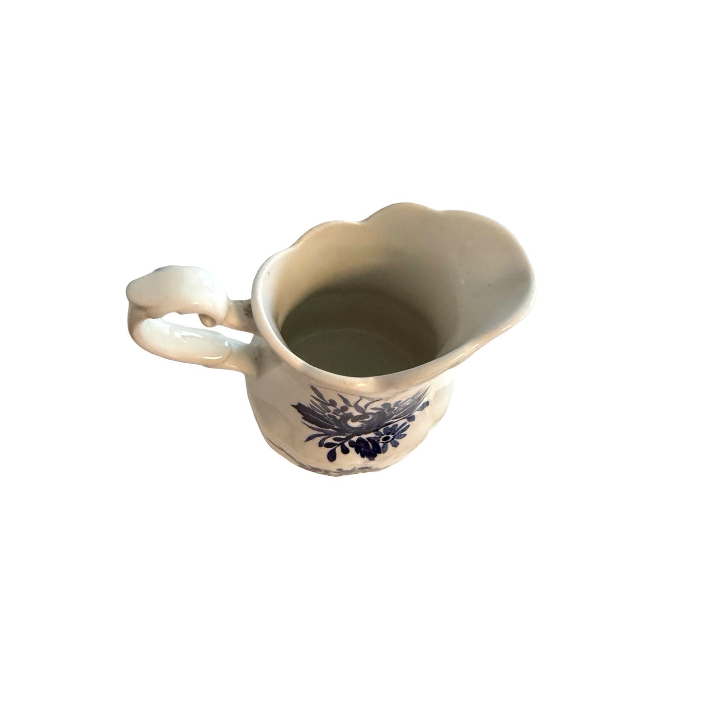 J&G Meakin Dresden Blue Creamer Pitcher Blue Floral Ironstone England 4.5 x 5