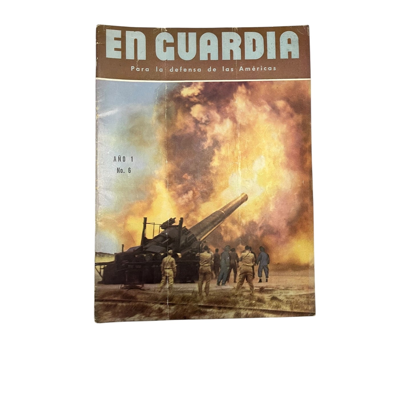 Vintage EN GUARDIA Magazine Año 1 No. 6 WWII Spanish Propaganda Aviation Military