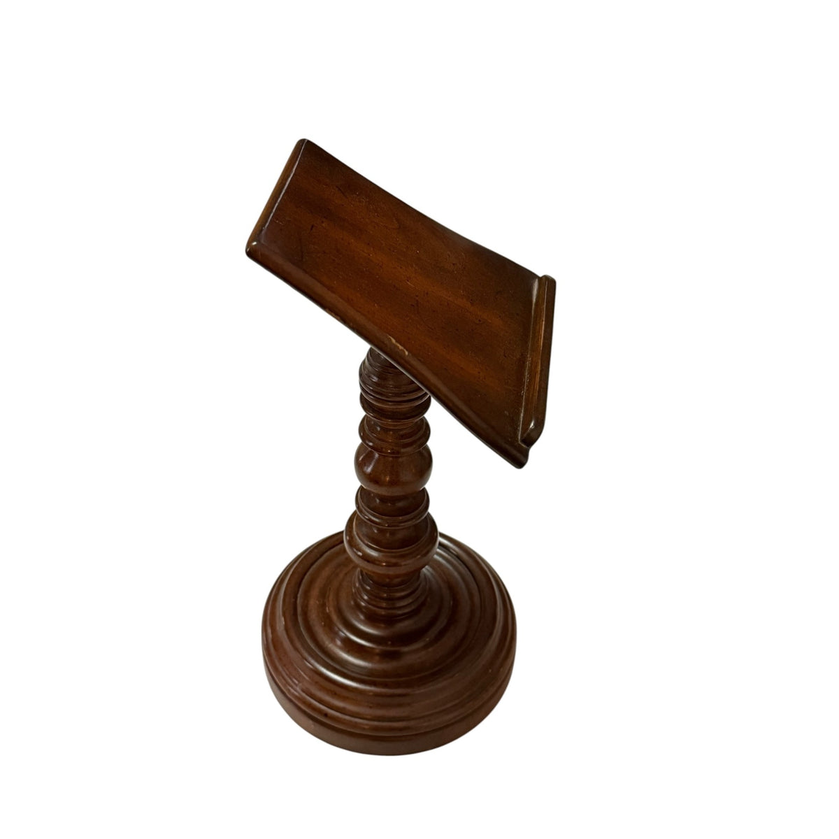 Vintage Knob Creek Wooden Pedestal Display Stand Plate Plaque Book Holder
